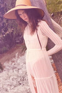 Softest Sigh Sheer Tulle Tie-Front Maxi Top - ShopPromesa