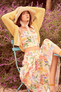 Personal Paradise Tropical-Print Cropped Cami Top - ShopPromesa