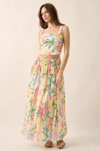 Personal Paradise Tropical-Print Cropped Cami Top - ShopPromesa