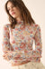Bouquet All Day Floral Mesh Thumbhole Top - ShopPromesa