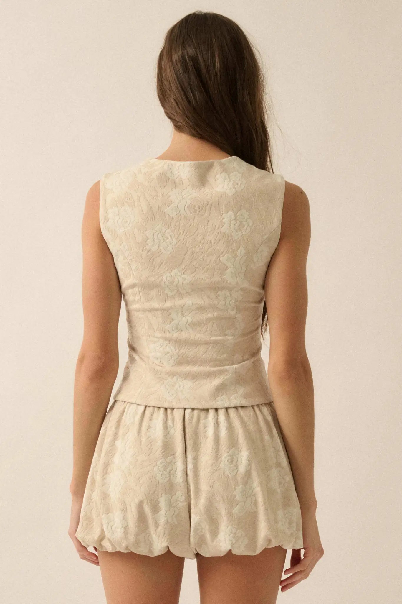 Blooming Loom Floral Tapestry Corset Top - ShopPromesa