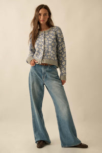 Animal Nature Leopard Jacquard-Knit Cardigan - ShopPromesa