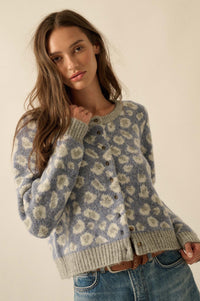Animal Nature Leopard Jacquard-Knit Cardigan - ShopPromesa