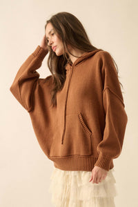Easy to Please Kangaroo Pocket Hoodie Sweater - ShopPromesa