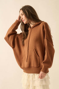 Easy to Please Kangaroo Pocket Hoodie Sweater - ShopPromesa