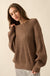 Peaceful Mood Ribbed Knit Exposed-Seam Sweater - ShopPromesa