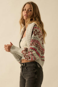 Après Chic Alpine-Knit Shrug and Tube Top Set - ShopPromesa