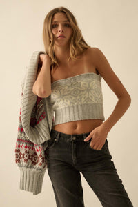 Après Chic Alpine-Knit Shrug and Tube Top Set - ShopPromesa