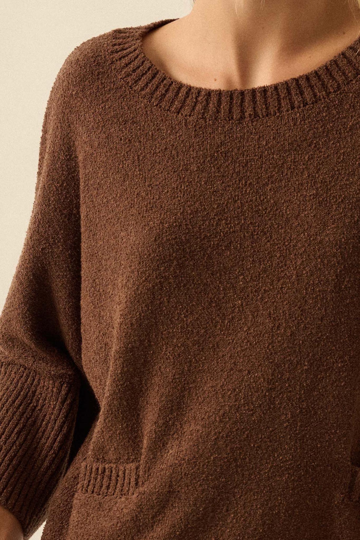 Promise the Label Textured Knit Tunic Sweater - ShopPromesa