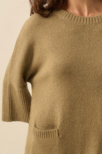 Promise the Label Textured Knit Tunic Sweater - ShopPromesa