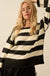 Promise the Label Striped Rolled-Edge Sweater - ShopPromesa