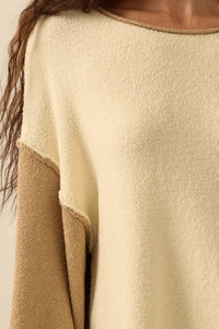 Promise the Label Colorblock Rolled-Edge Sweater - ShopPromesa