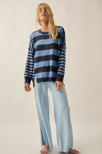 Promise the Label Paneled Striped Sweater - ShopPromesa