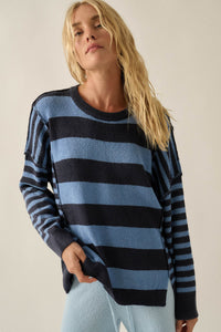 Promise the Label Paneled Striped Sweater - ShopPromesa