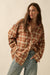 Grunge Era Oversize Raw-Edge Plaid Flannel Shirt - ShopPromesa
