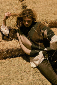 Crossing Paths Argyle Knit Collared Sweater - ShopPromesa