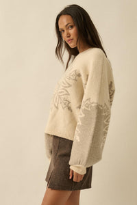 Snow What Snowflake Jacquard-Knit Dolman Sweater - ShopPromesa