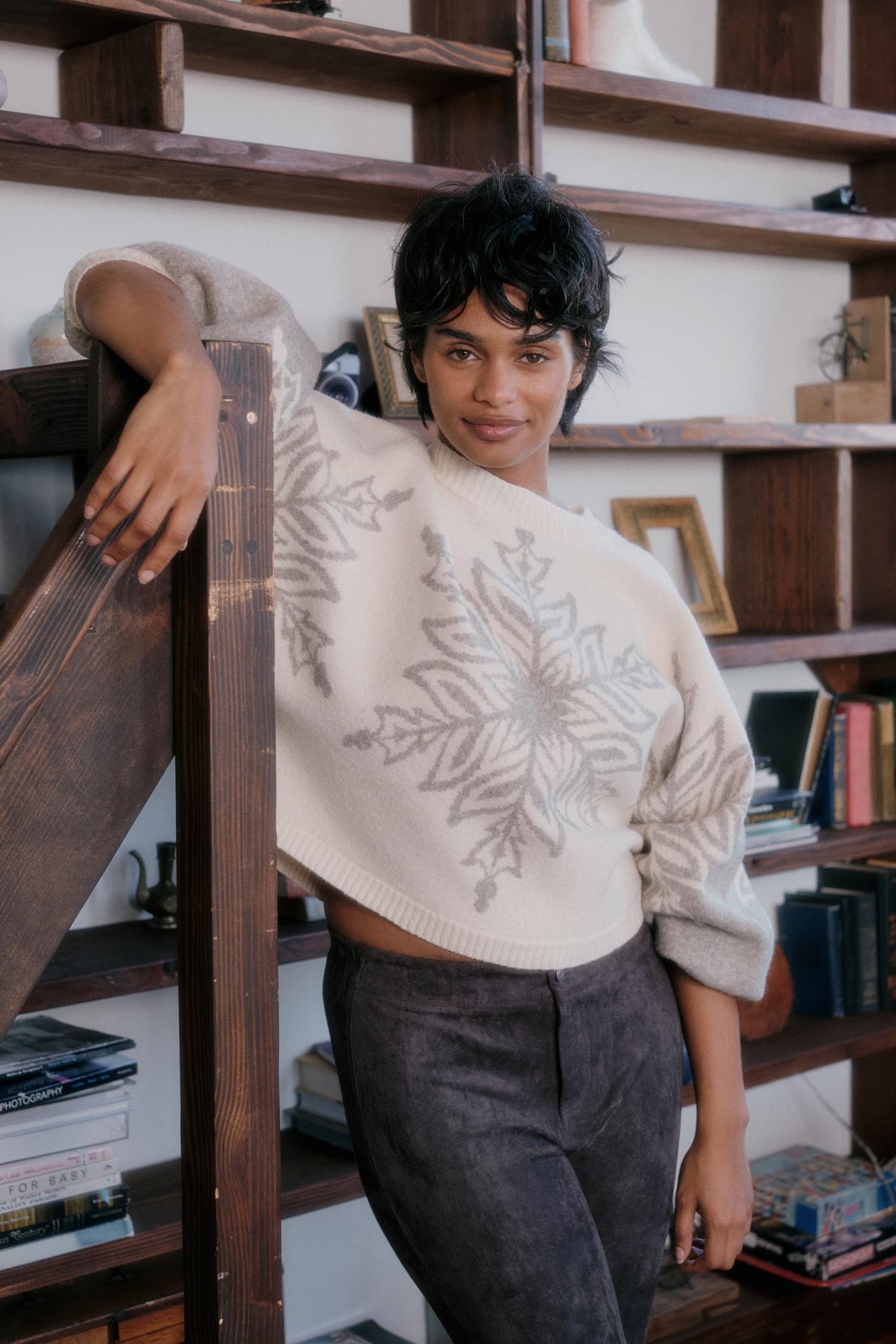 Snow What Snowflake Jacquard-Knit Dolman Sweater - ShopPromesa