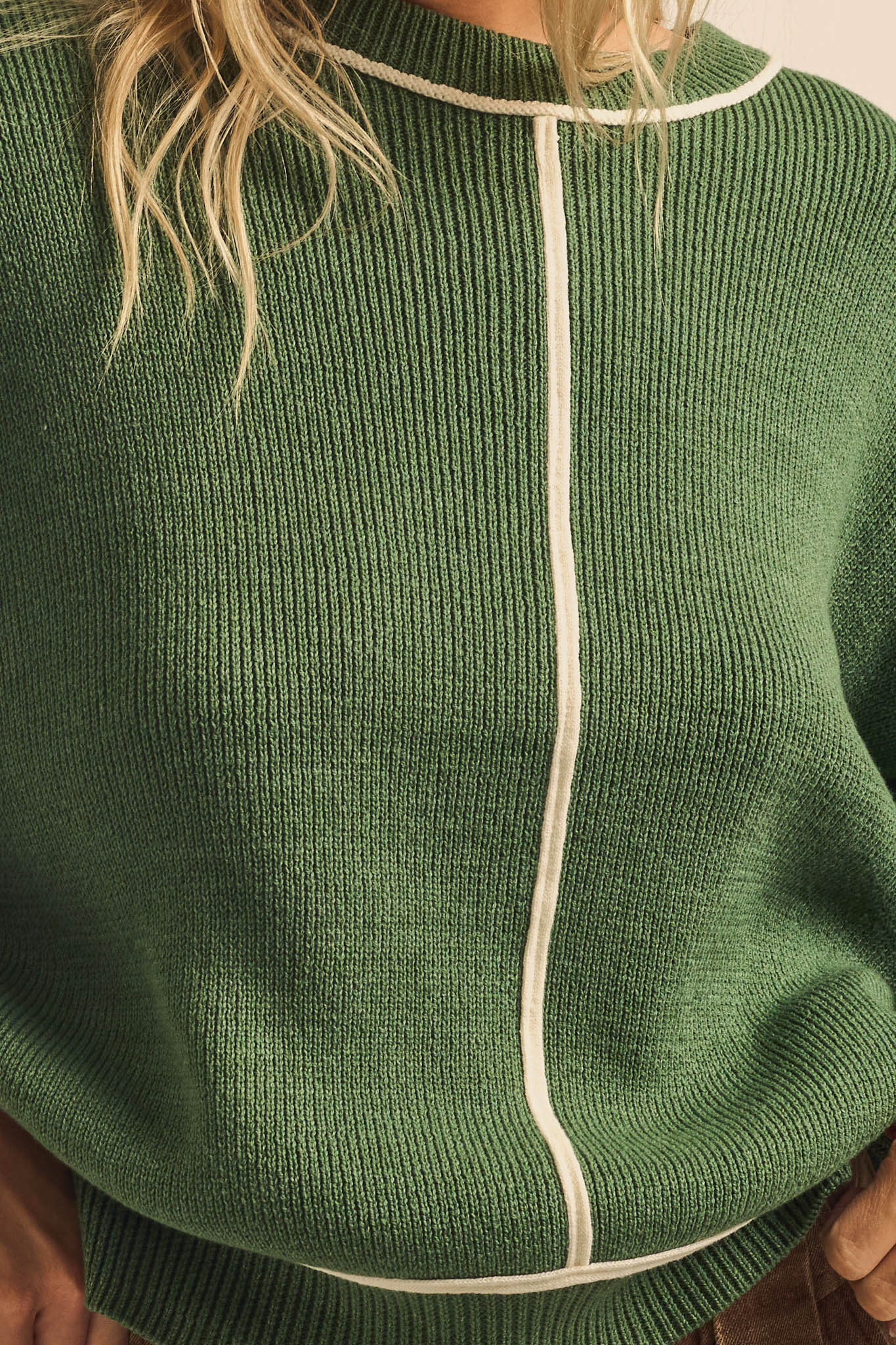 Best Life Exposed-Seam Ribbed Knit Sweater - ShopPromesa
