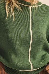 Best Life Exposed-Seam Ribbed Knit Sweater - ShopPromesa