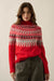 Heathered Hills Fair Isle Mock-Neck Sweater - ShopPromesa