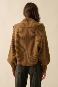 Way of Life Rib-Knit Shrug and Sleeveless Crop Top - ShopPromesa