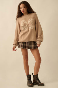 Untamed Heart Horse-Embroidered Sweater - ShopPromesa