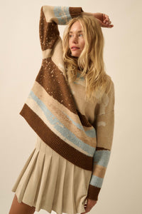 Wonderful World Jacquard-Knit Landscape Sweater - ShopPromesa