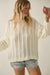 Find Your Way Oversize Ladder-Knit Sweater - ShopPromesa
