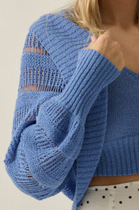 Better Together Crochet-Knit Cardigan and Tank Set - ShopPromesa