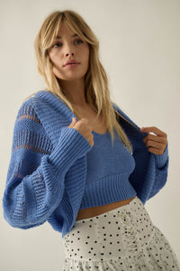Better Together Crochet-Knit Cardigan and Tank Set - ShopPromesa