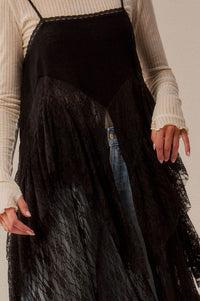 Whispering Winds Sheer Lace Flyaway Maxi Top - ShopPromesa