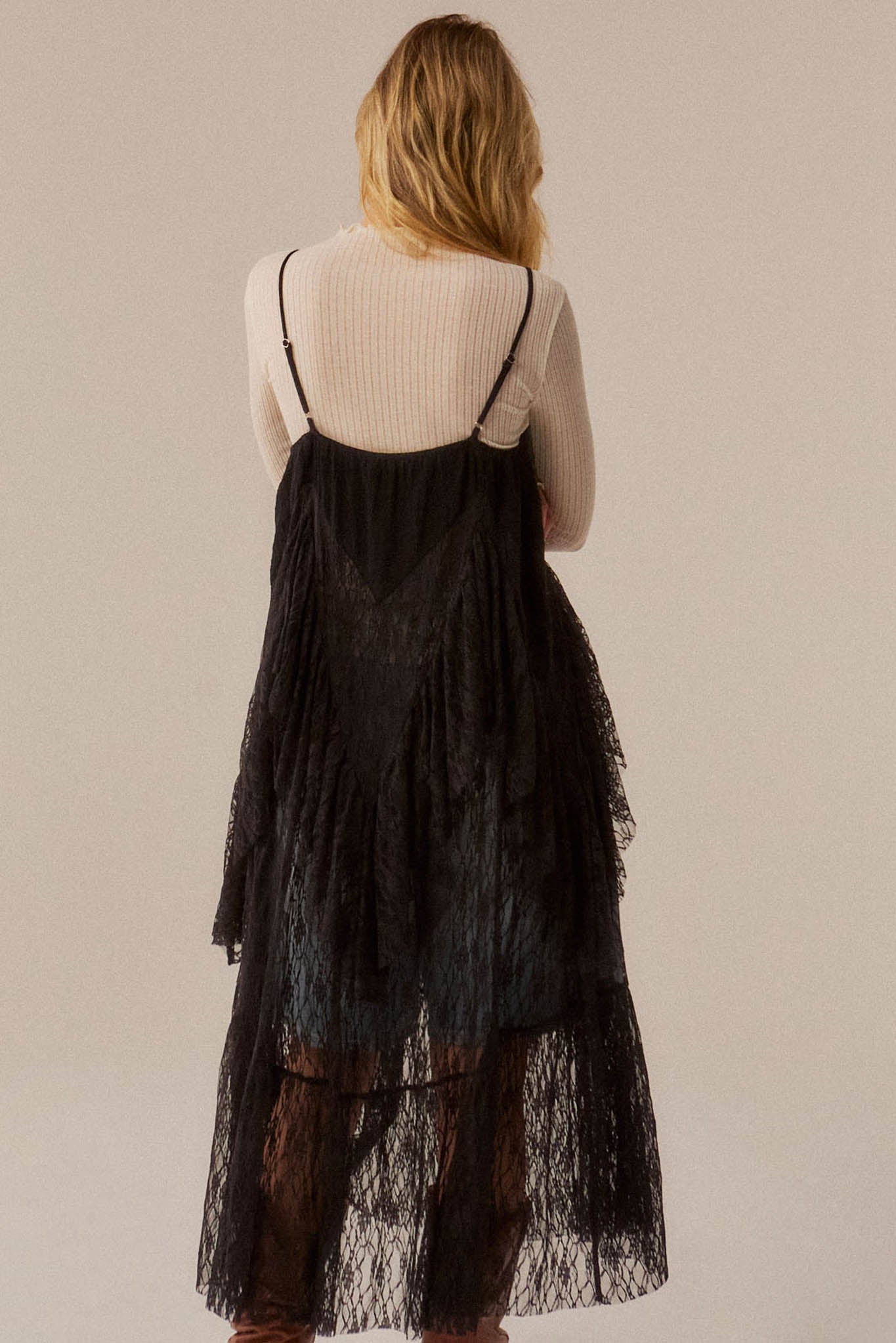 Whispering Winds Sheer Lace Flyaway Maxi Top - ShopPromesa