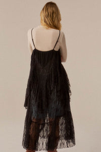 Whispering Winds Sheer Lace Flyaway Maxi Top - ShopPromesa