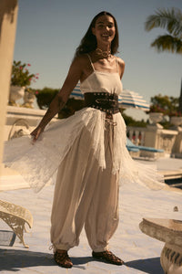 Whispering Winds Sheer Lace Flyaway Maxi Top - ShopPromesa