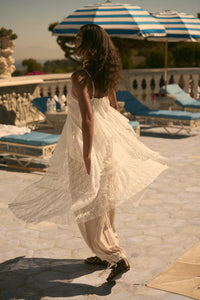 Whispering Winds Sheer Lace Flyaway Maxi Top - ShopPromesa