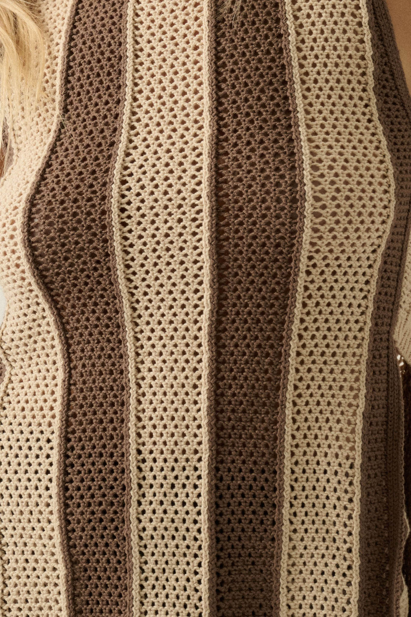 Sooner or Later Striped Crochet-Knit Tunic Tank Top - ShopPromesa