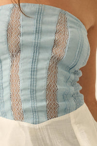 Counting Clouds Ruffled Asymmetrical Maxi Top - ShopPromesa