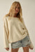 Get Cozy Textured Knit Exposed-Seam Sweater - ShopPromesa