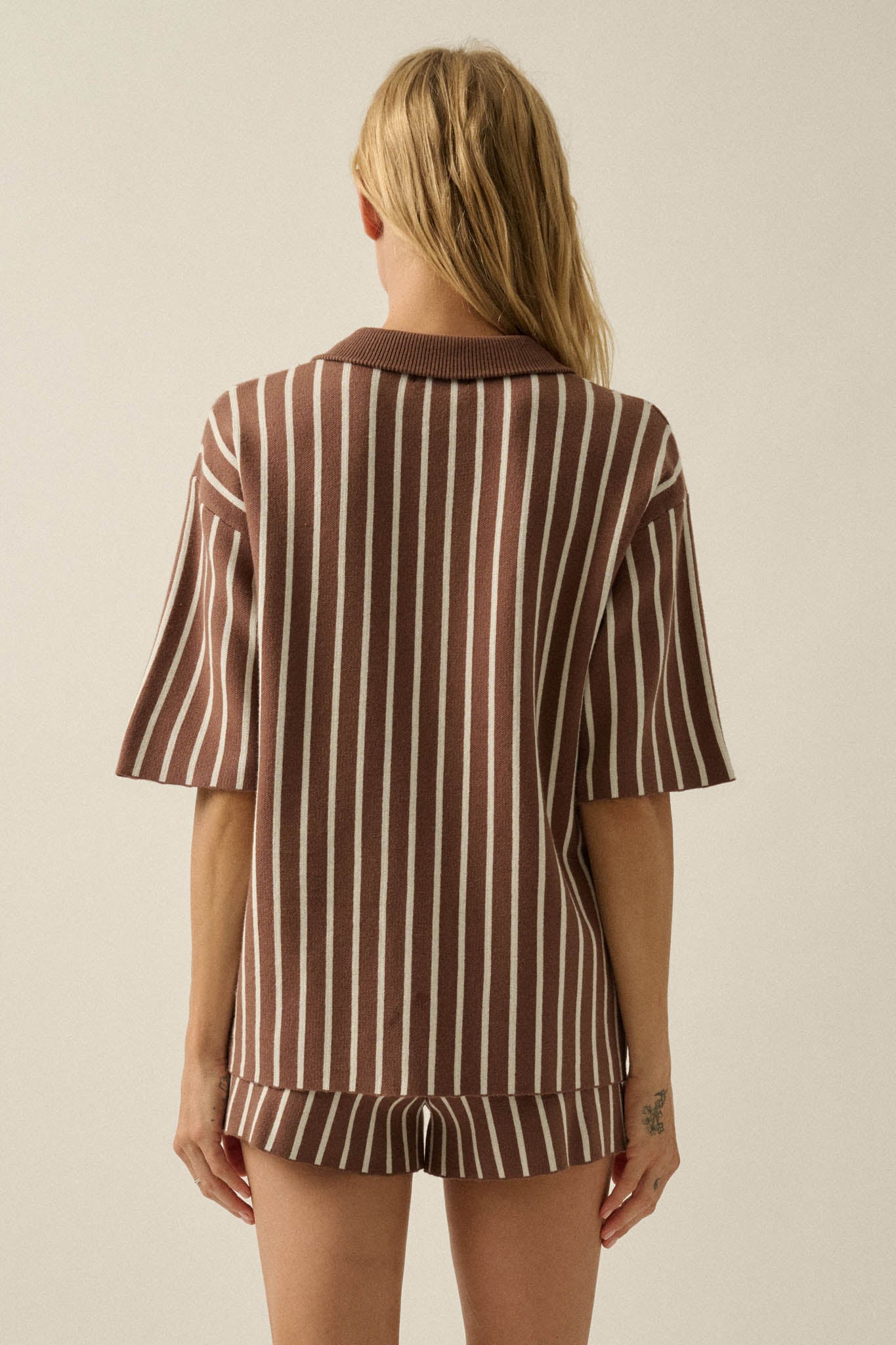 Cabana Club Striped Knit Button-Up Resort Shirt - ShopPromesa