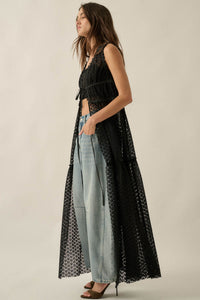 Sunshine Day Sheer Crochet Lace Maxi Top - ShopPromesa