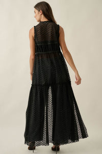Sunshine Day Sheer Crochet Lace Maxi Top - ShopPromesa