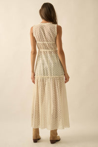 Sunshine Day Sheer Crochet Lace Maxi Top - ShopPromesa