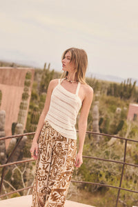 Cool Summer Ladder-Knit Asymmetrical Tank Top - ShopPromesa
