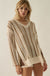 Low Tide Striped Crochet Knit Oversize Sweater - ShopPromesa