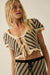 Summer Love Striped Crochet-Knit Tie-Front Top - ShopPromesa
