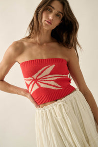 Brightest Star Jacquard Knit Bandeau Tube Top - ShopPromesa