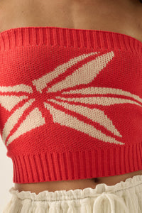 Brightest Star Jacquard Knit Bandeau Tube Top - ShopPromesa