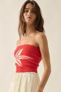 Brightest Star Jacquard Knit Bandeau Tube Top - ShopPromesa