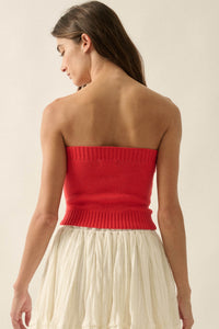 Brightest Star Jacquard Knit Bandeau Tube Top - ShopPromesa